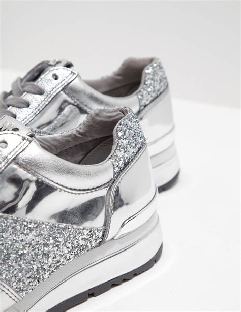 michael kors silver shoes|Michael Kors silver shoes women.